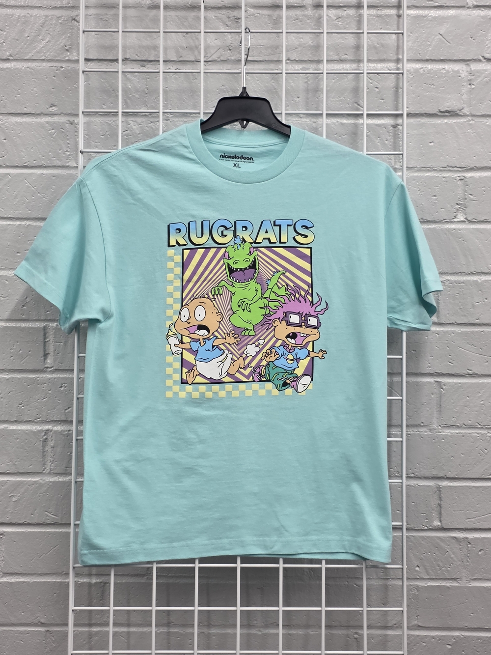 Nickelodeon Rugrats Print Mint Color Crewneck Size XL T-shirt